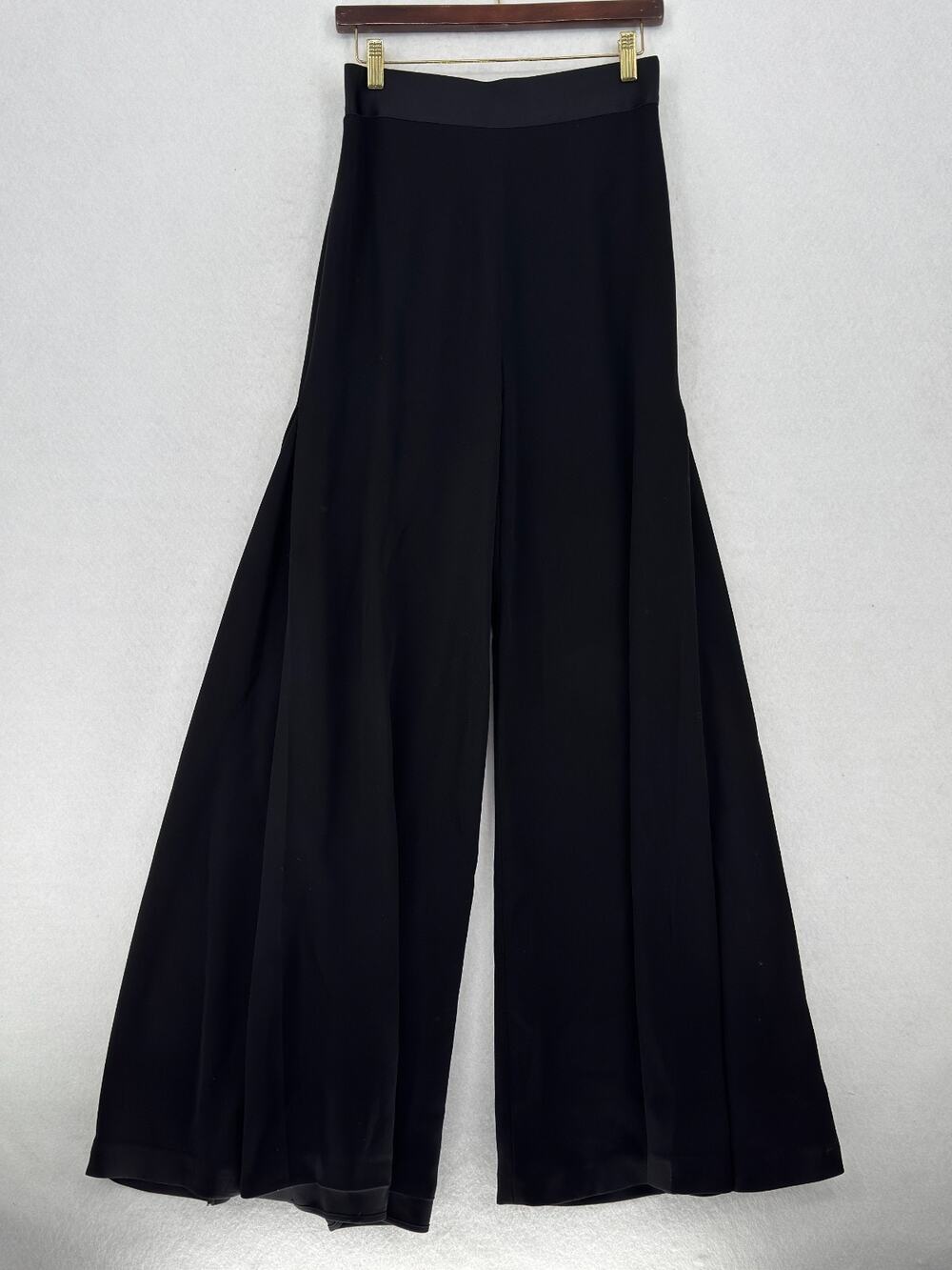 Opening Ceremony Black Crepe High Rise Wide Leg Evening Palazzo Pants Sz 4